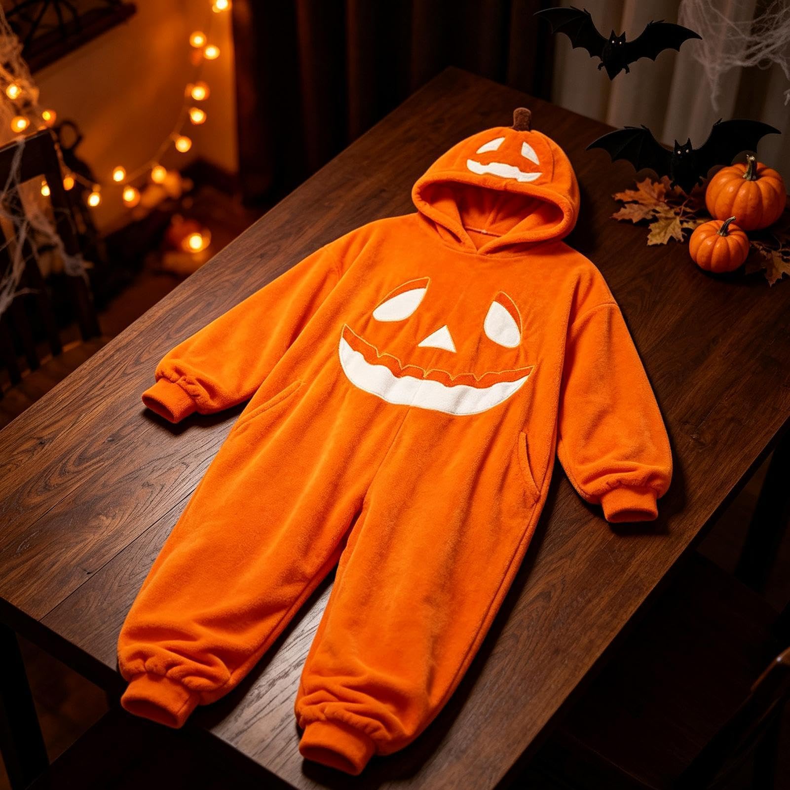 Kombinezon Halloween Zabawny Kostium Z Kapturem Długi Rękaw | Damskie Oversize Piżamy Jednoczęściowe Dla Kobiet I Mężczyzn Na Świeżym Powietrzu Impreza Maskarada Scena Dom Odgrywanie Ról