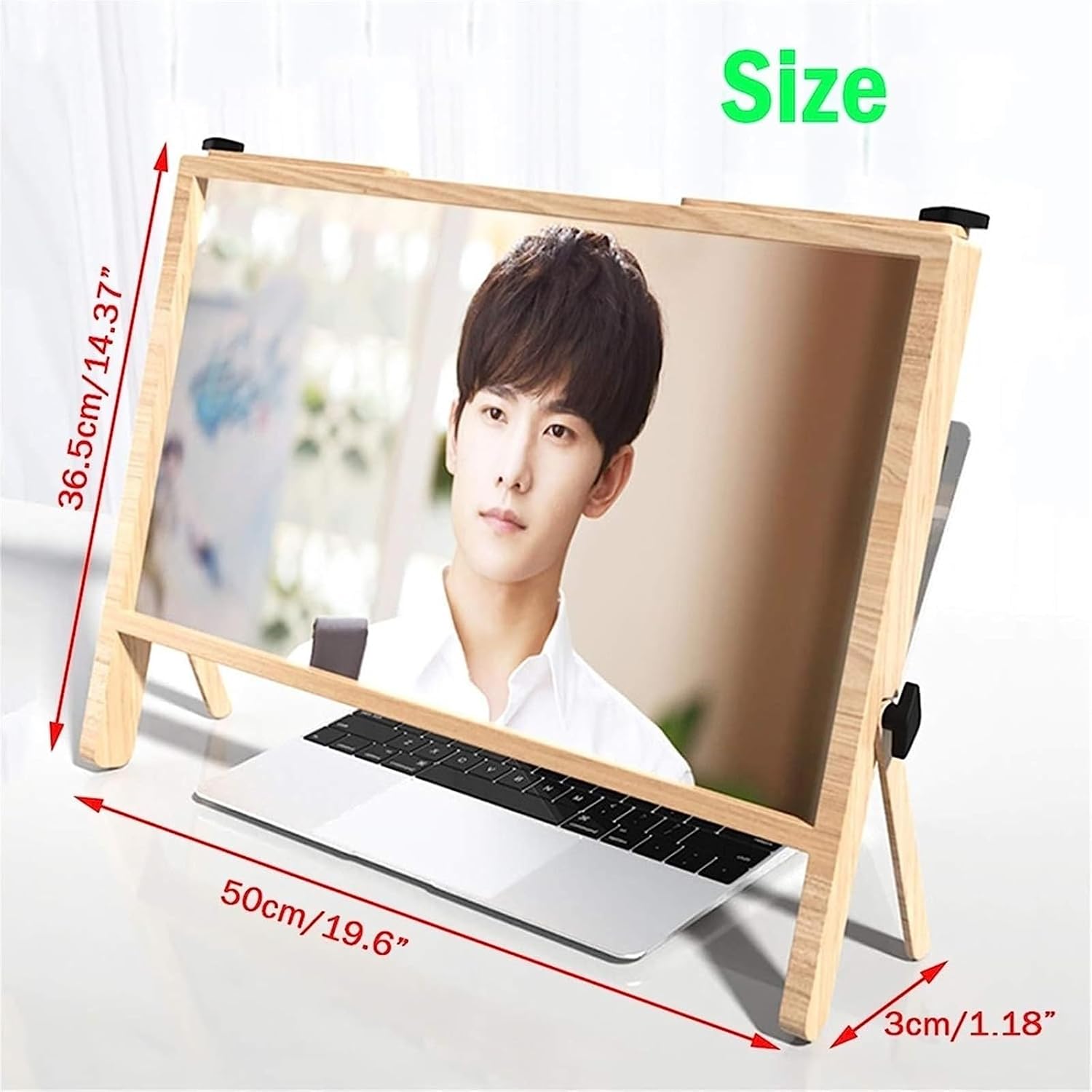 TIST Full-Page Magnifier 21 Inch Computer Screen Magnifier for Laptop,Video Monitor Magnifier Amplifier Holder for Phone Laptop, Ultra-Clear