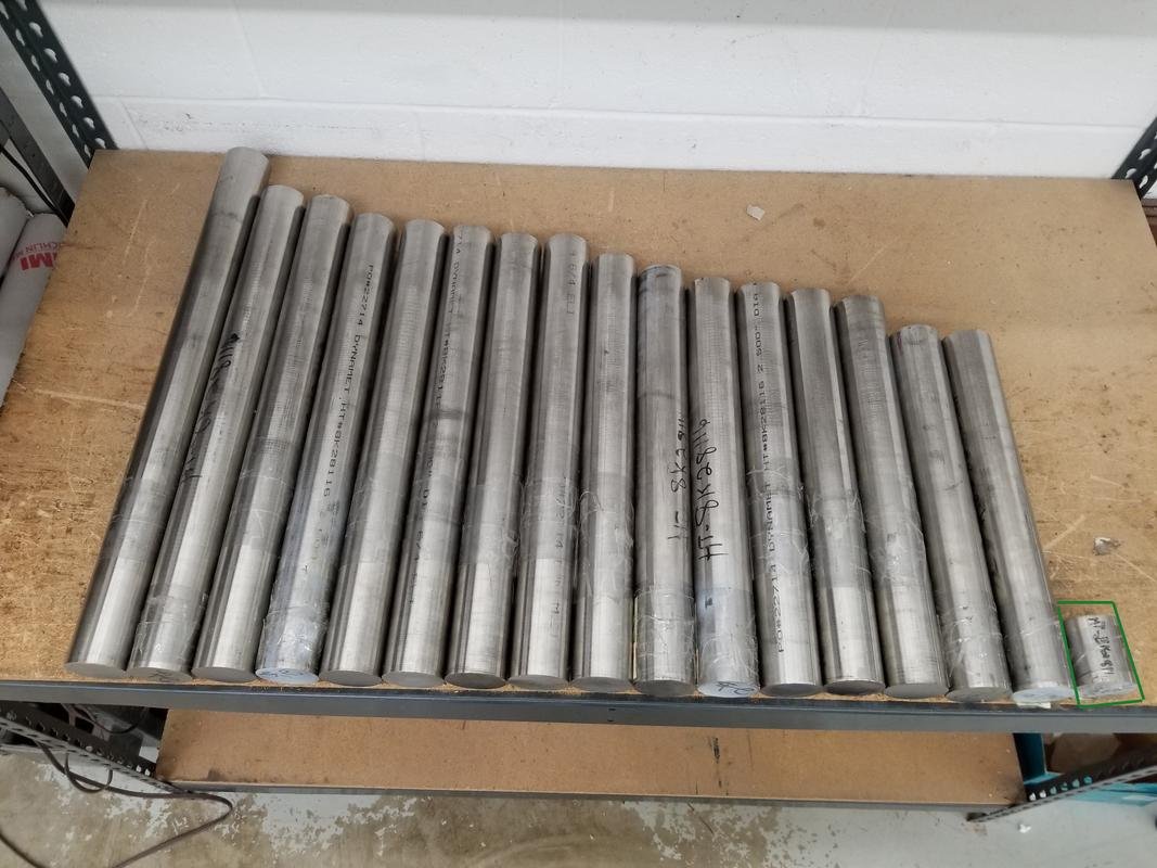 Titanium 2.50" Round Bar 6Al-4V AMS 4930/MIL T-9047