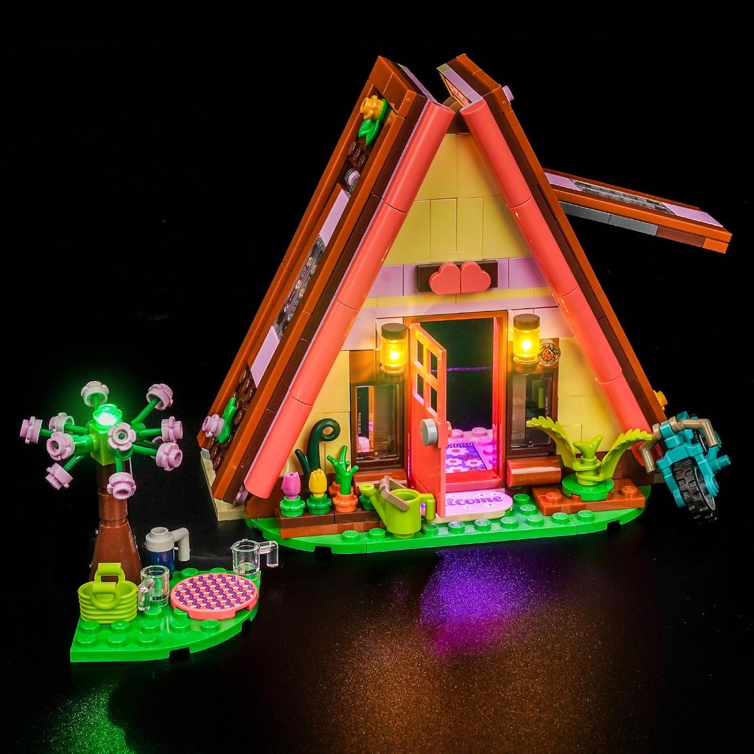 LED Lighting Compatible with LEGO Friends Nature Glamping Cabin 42682 - JUST Lights,Light Kit Compatible with LEGO 42682,NOT Included The Model