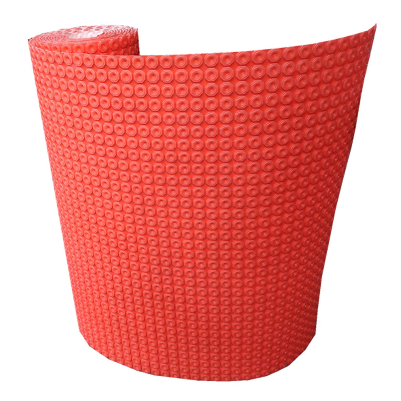 Thermopanel Red Premium Fhmat Decoupling Membrane - Anti-Crack Uncoupling Mat For Underfloor Heating Cable Ceramic & Porcelain Tile Flooring - (10M X 1M Roll)