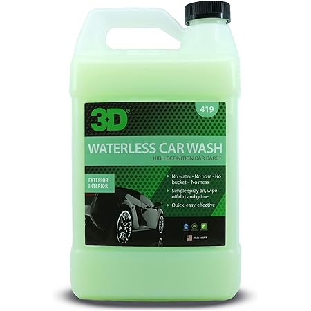 3D Waterless Car Wash - Bigodegradable Quick No Soap or Water Needed Easy Spray on Express Wash & Clean 1 Gallon