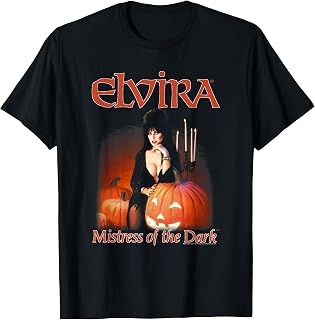Elvira, Mistress of the Dark Pumpkin Halloween Horror T-Shirt