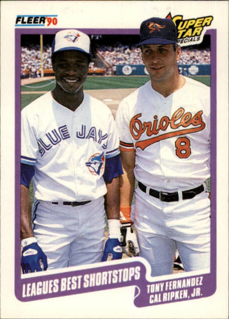 Amazon.com: 1990 Fleer #634 Tony Fernandez/Cal Ripken Jr. Leagues Best  Shortstops NM-MT : Collectibles & Fine Art