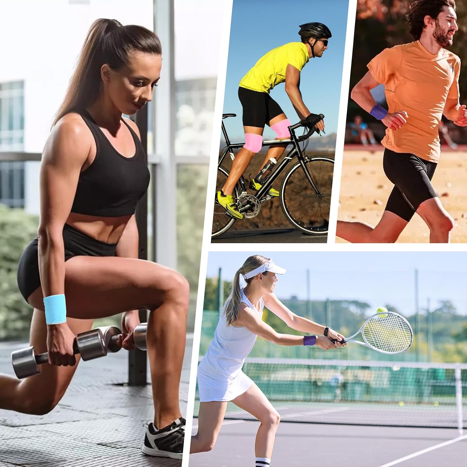 ddseexhe12 Pcs Pre Wrap Tape,2.75 Inch X 360 Yards (30 Yard Per Roll) Pre Wrap Foam Underwrap Sports Pre-Wrap Tape,Pre Wrap Athletic Tape for Sports,Ankles,Hands and Knees,Water-Resistant,(12 Colors)