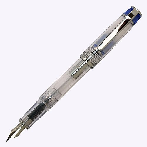 Pilot Prera Iro-Ai - Pluma estilográfica de punta media, cuerpo azul transparente (FPRN-350R-TLM)