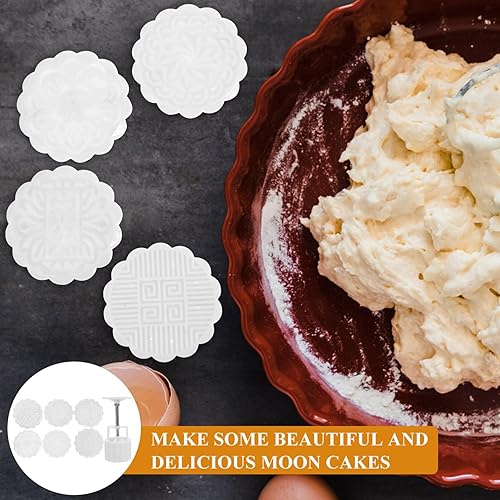 Miniatura 9 de EXCEART 1 Unidades de cubos de azúcar DIY Moon Cake Molds Molde para pastel de luna accesorios para hornear pasteles de luna moldes de pasteles de