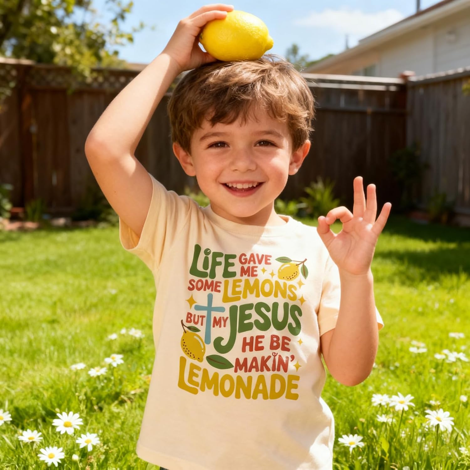 Jesus Religious Shirt for Todder Boys Girls Christian Tees Kids Bible Verse Cotton Tops 2-7 Years