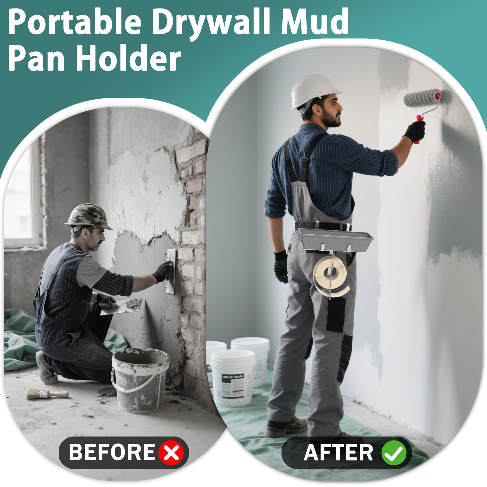Aluminum Drywall Mud Pan Holder and Spool Tape Holder — Amazon image 5