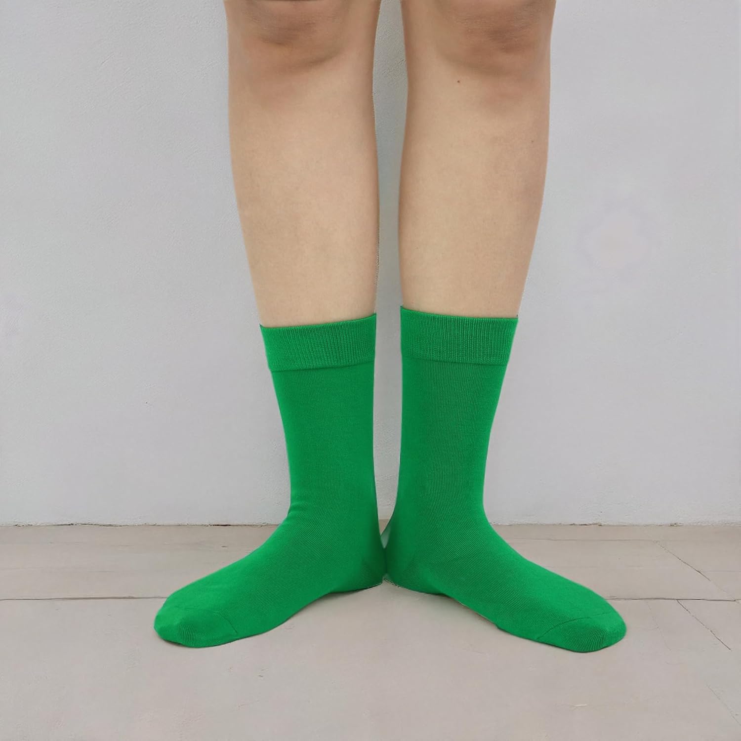 Womens Combed Cotton Color Thin socks Viscose- Breathable Soft Crew Casual Socks Comfort Gift 4 Pairs - Image 7