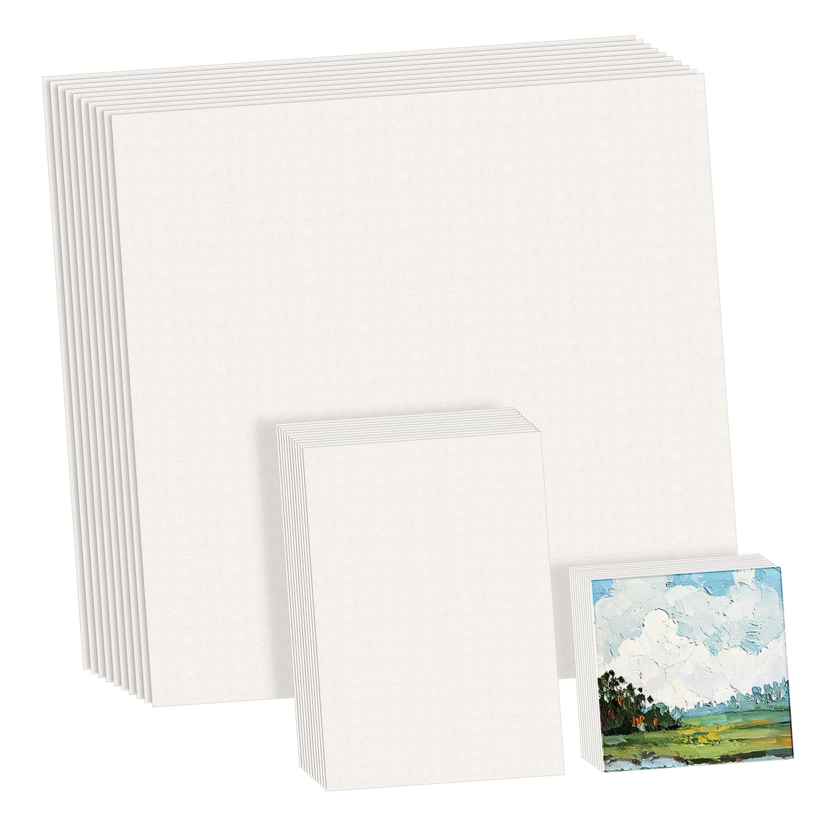 HANABASS 55 Sheets Loose Drawing Paper for Artists Versatile Canvas Paper for Watercolors Acrylics Pastels Thick Sturdy for All Skill Levels for Painting Crafts