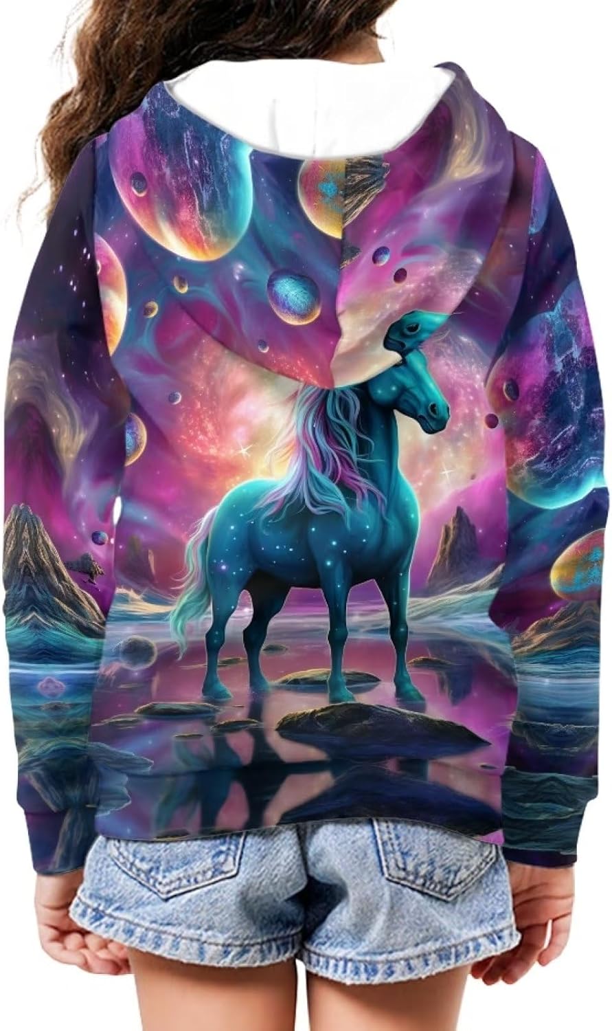 Soft Loose Fit Boys Animal Print Zip Up Hoodies with Pockets Comfort Hooded Jacket - Image 6