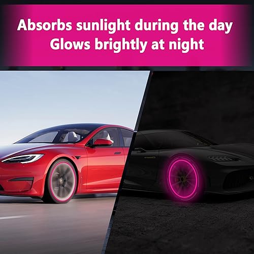 Miniatura 3 de 8 tapones para válvula de neumático con calavera que brillan en la oscuridad, accesorios de decoración universales para automóviles, SUV,