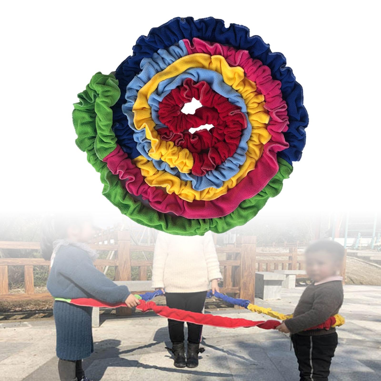 Banda Elástica Cooperativa Banda de Integración para Niños Equipo Dinámico Elástico Accesorio para Ejercicios Sensoriales Hecha con Tubo de Látex y, 3.6 m para 6 Jugadores