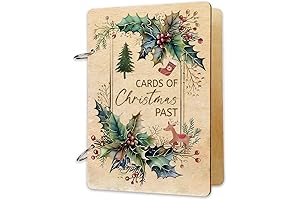 Holiday Card Book Keepsake Album for the most wonderful time of the year!