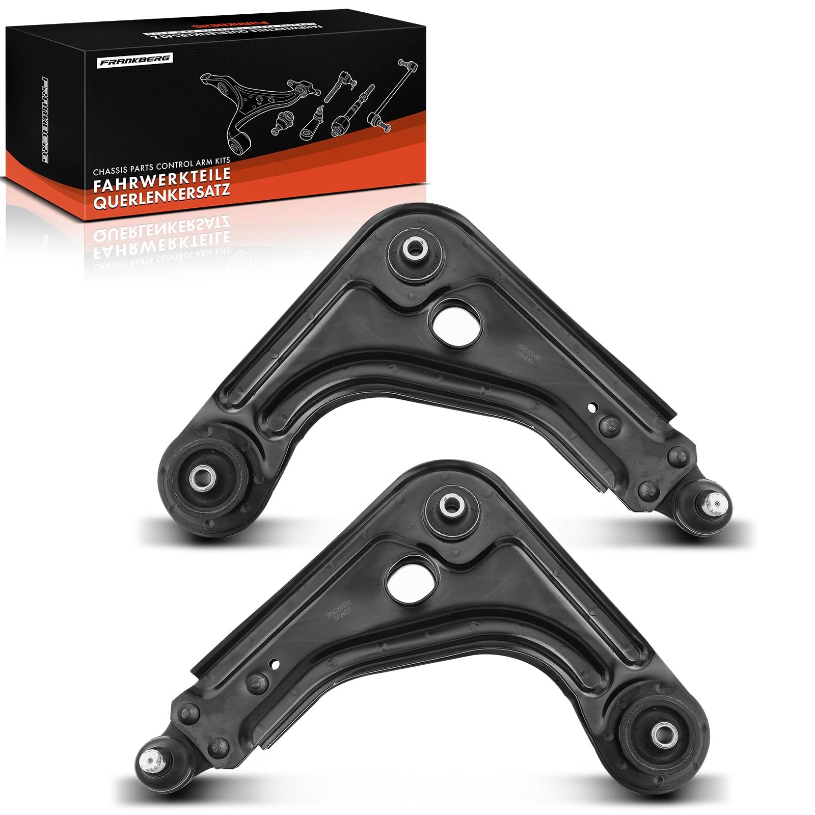Frankberg 2 brazos de control para suspensión de ruedas eje delantero | eje delantero, izquierda, bien, 1063985; Compatible con: KA RB