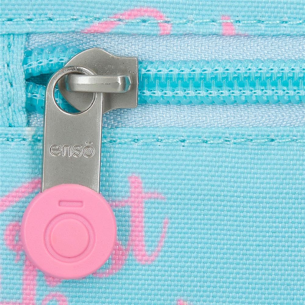 Enso Unicorn Paradise mochila infantil, mochila escolar, fabricada en Poliéster, ruedas dobles de giro multidireccional, Múltiples formas de usarlo, azul.