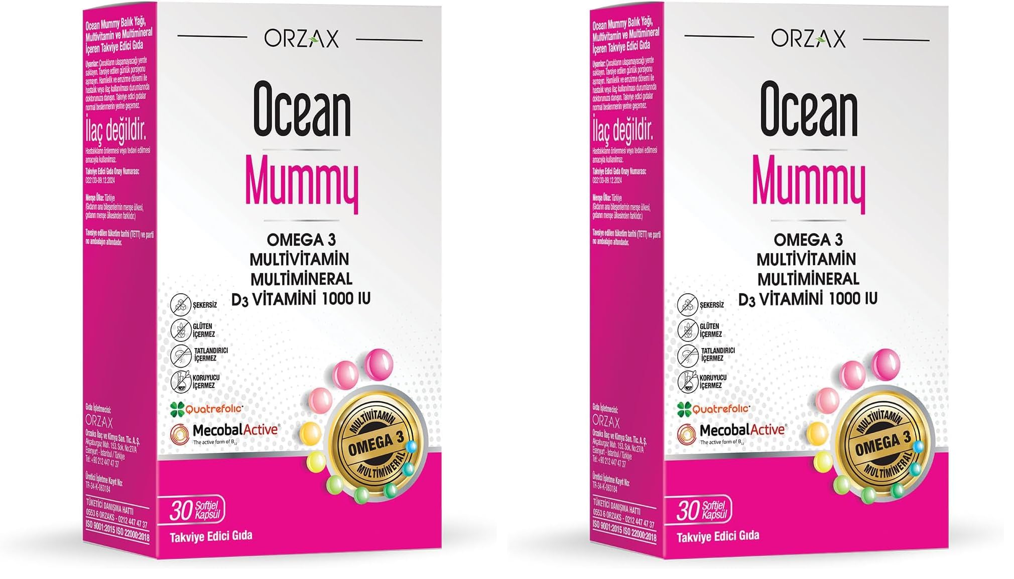 Orzax Ocean-Ocean Mummy 30 Kapsul (2 paketi)