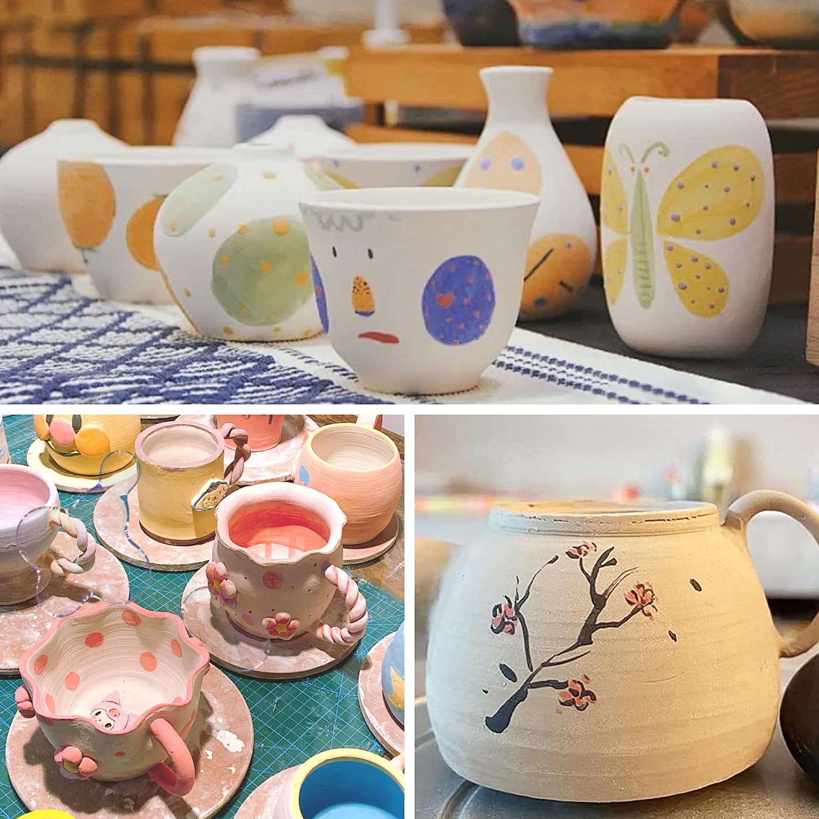 Milan Argile Naturelle Durcit à L'air, Blanche (400 G) | Idée Cadeau | Papeterie Arobase