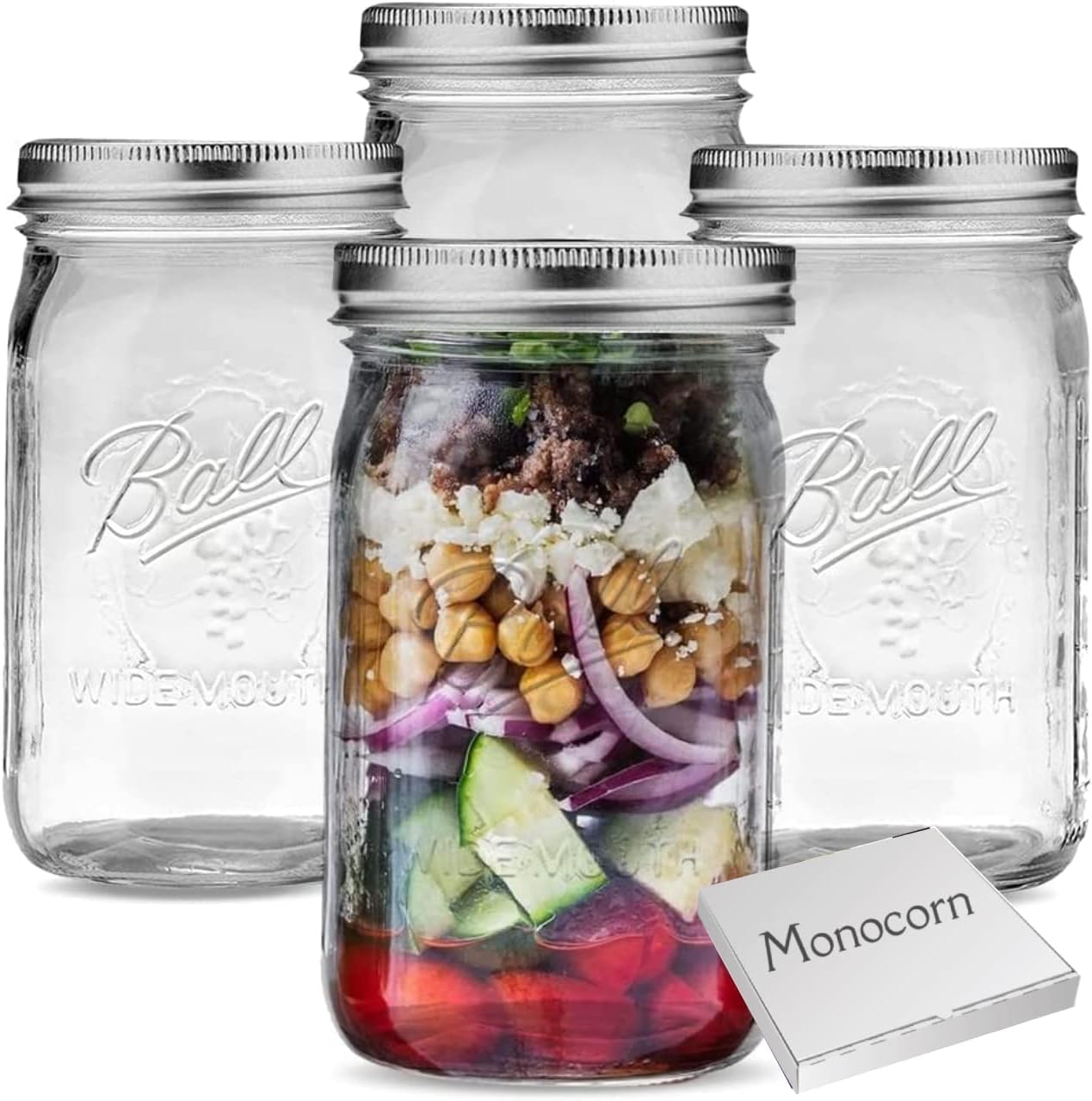Mason Jars wide mouth Canning Jars Wide Mouth With Lids Wide Mouth Quart Mason