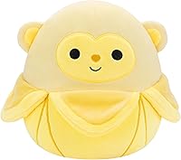 Vista 1 de Squishmallows Pierogi Banana Monkey original de 8 pulgadas - Peluche oficial de Jazwares