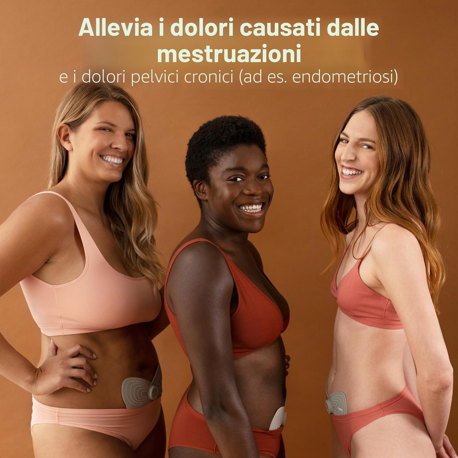 URGOGYN - Patch per elettroterapia, mestruazioni dolorose, dolore pelvico, endometriosi, ricaricabile, 15 livelli di intensità, fin dalle prime mestruazioni
