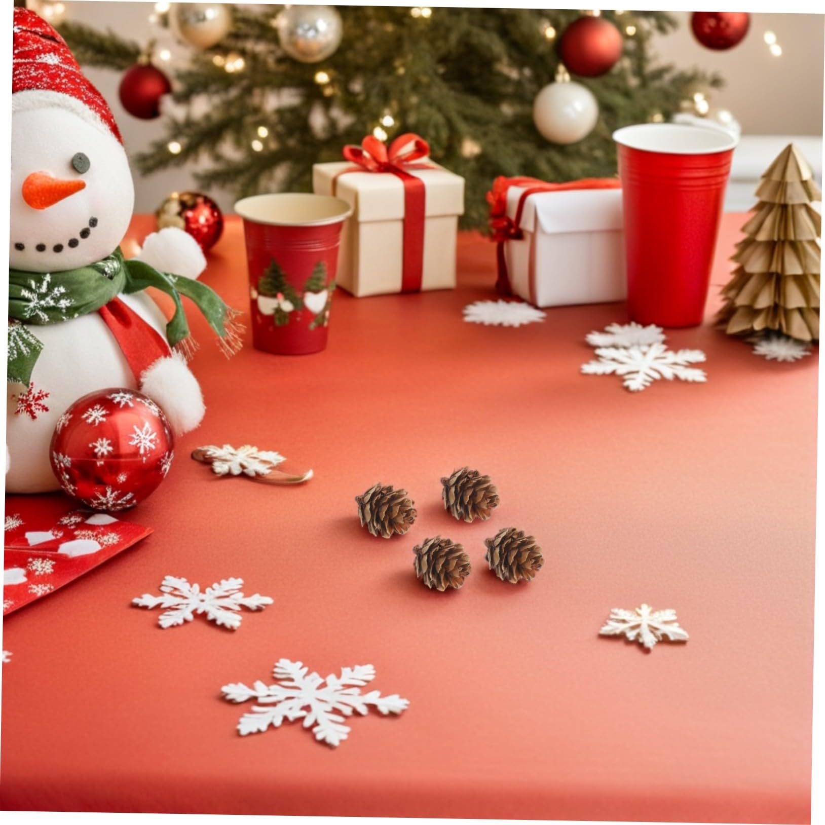 TOYANDONA Natürliche Tannenzapfen Weihnachtsdeko im Rustikalen Stil 1 Kasten mit 450 Exquisit Gefertigten Kiefernzapfen für Weihnachtsbaum und Festliche Dekorationen