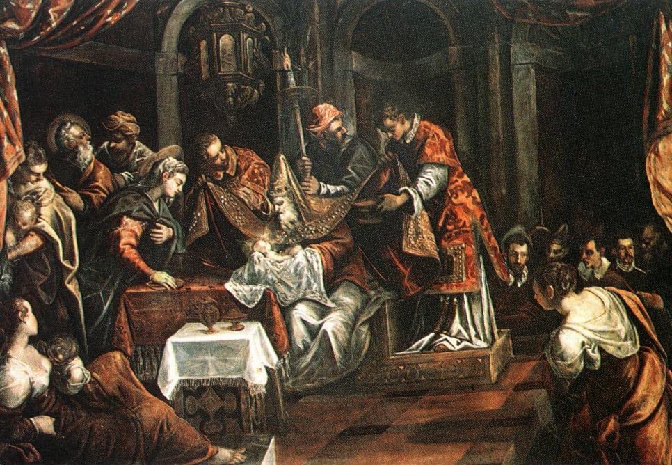 Toile la Circoncision de Jacopo Robusti Tintoretto affiche décoration mural portrait 60x90