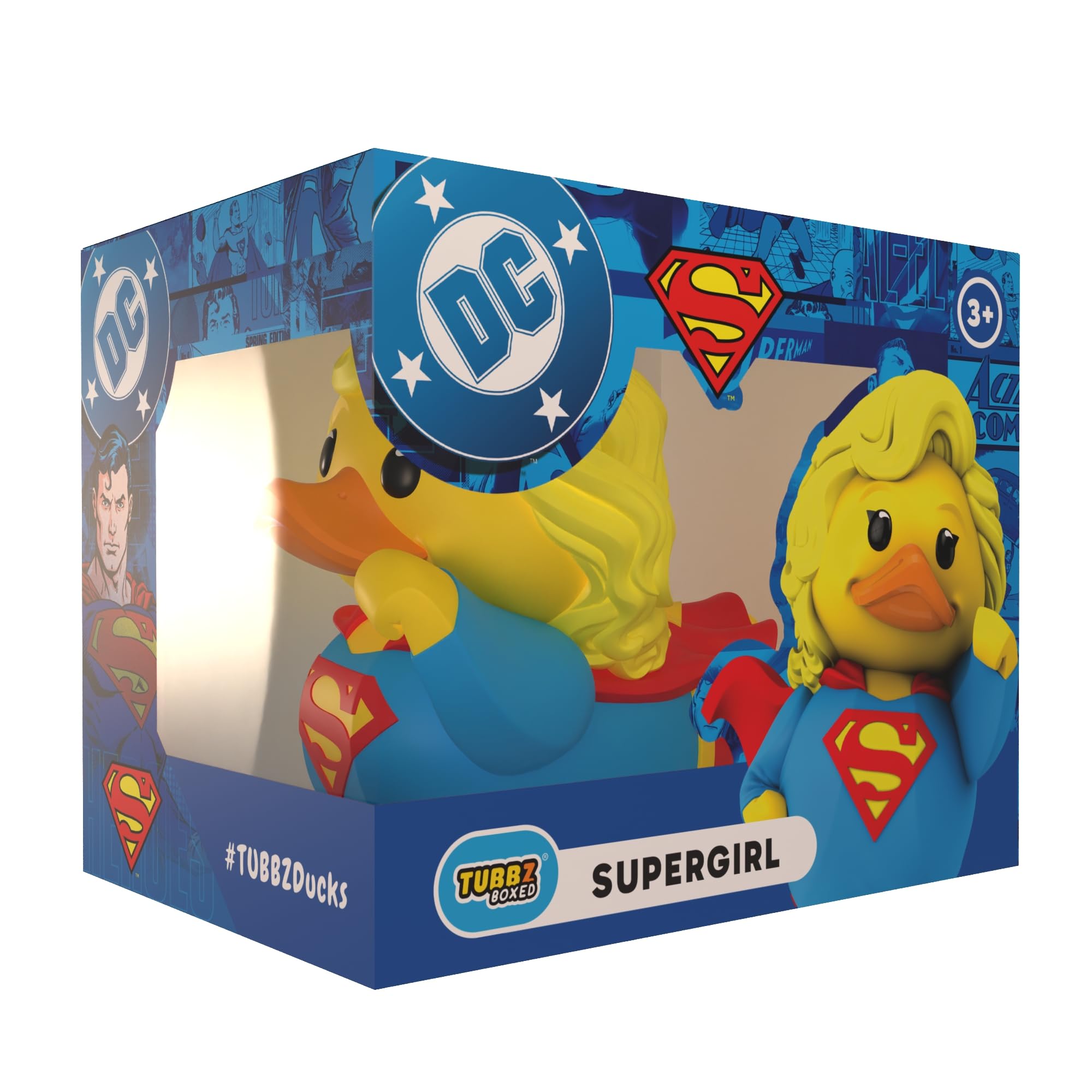TUBBZ Boxed Edition: DC Comics - Supergirl Cosplaying Rubber Duck Vinyl Figure – Official Collectible for Fans of Superman