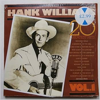 米LP Hank Williams 20 Of Hank Williams Greatest Hits B002528801 UMe /00260 Lp Hank Williams 20 Of Greatest Hits B002528801 Ume /00260