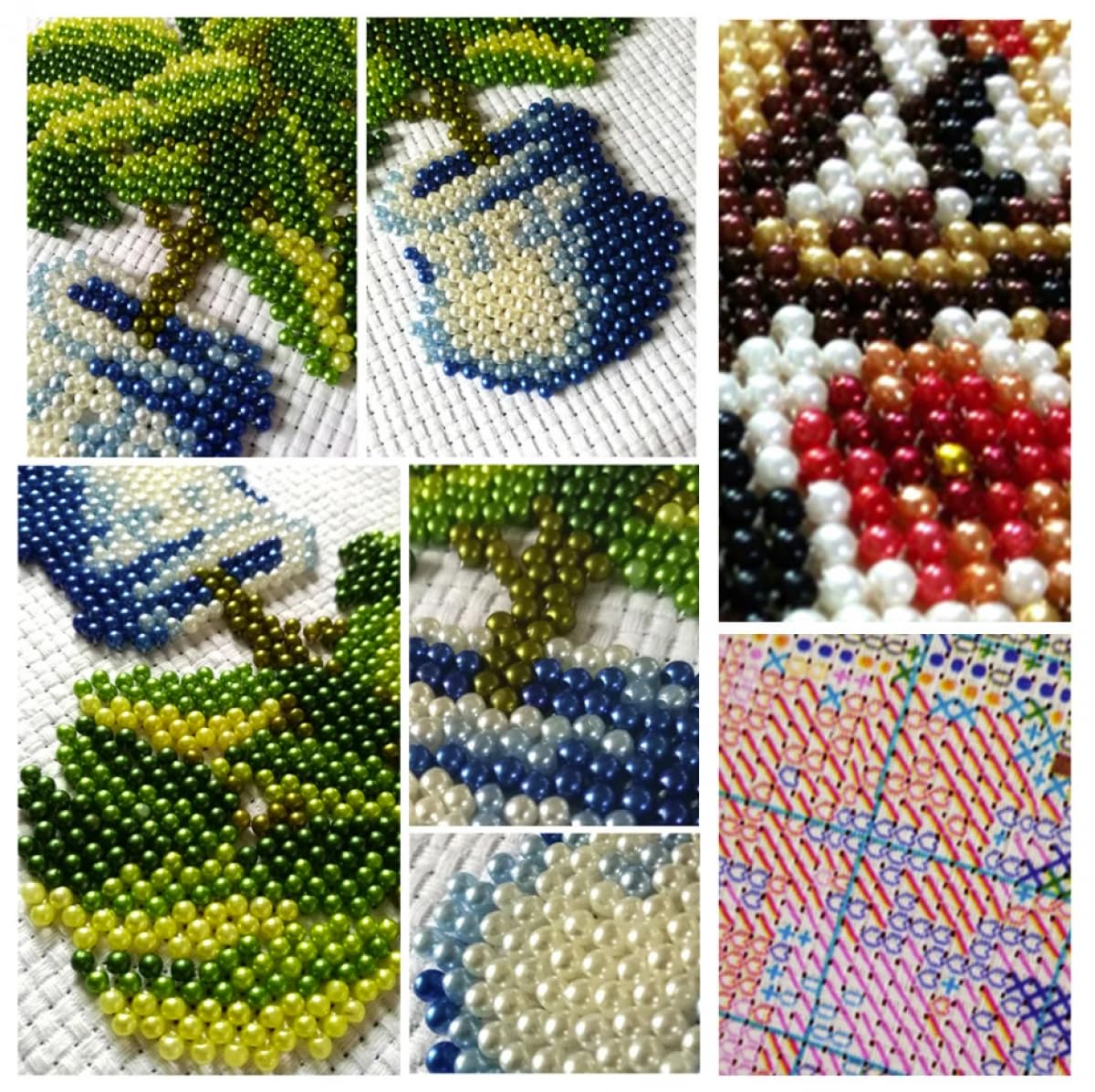 RKFLGEW DIY Perlenstickerei Komplett Set Fantasie-Leopardentier Nadelspitze Wandteppich Kit Perlen Nähen Nadelarbeit Set Perle Kreuzstich 40x50cm