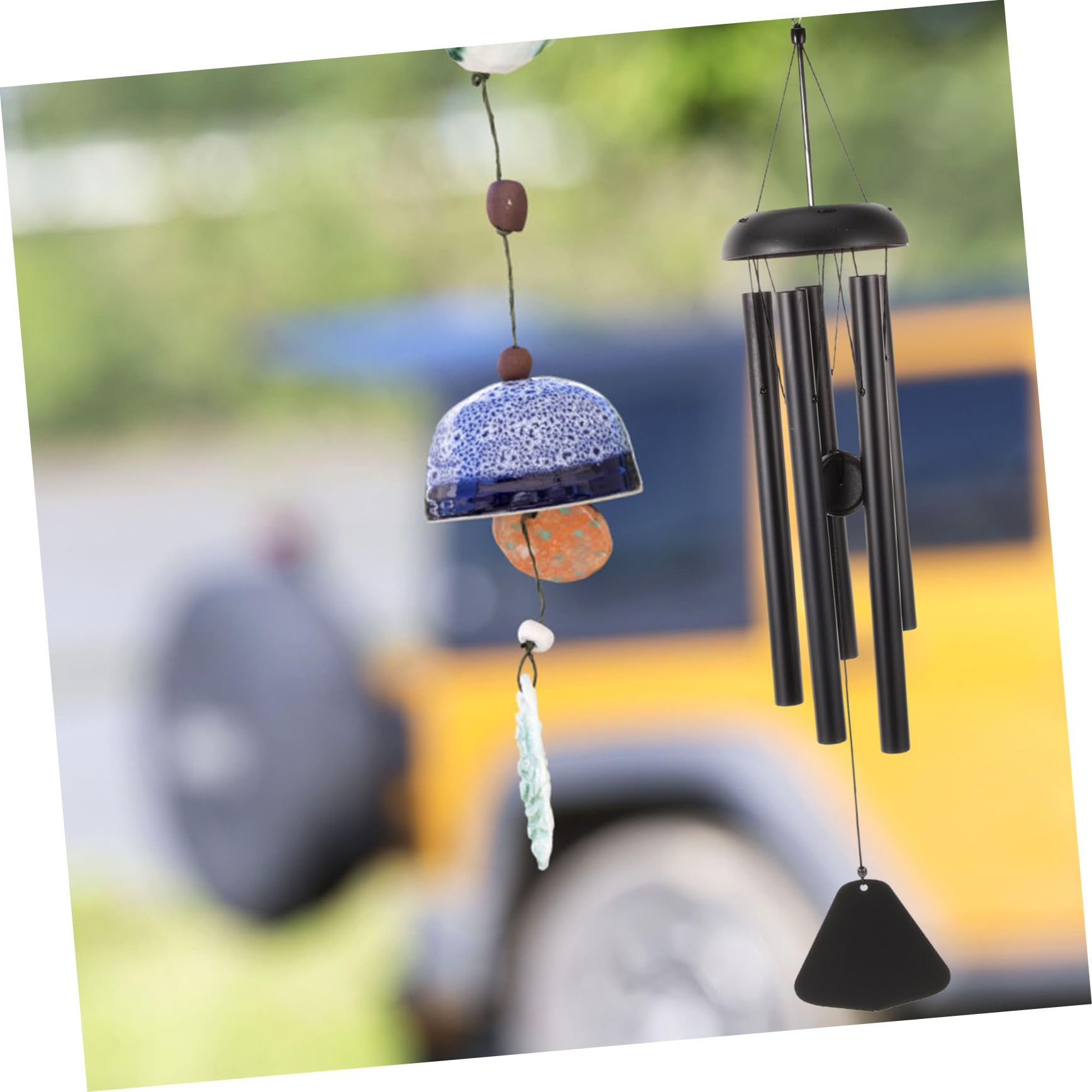 TOYANDONA 5 Sätze Altes Windspiel Windspiel Windspiele Für Draußen Glockenspiel Im Freien Gartenverzierungen Im Freien Outdoor-Ornamente Windspiele Für Draußen Metallwindspiel Schwarz Metall