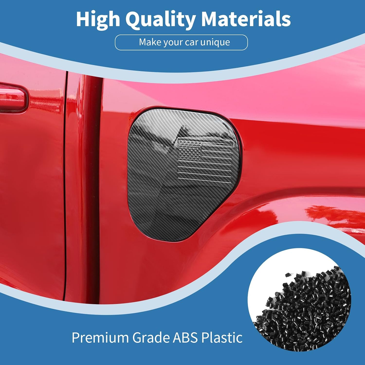 for Colorado Gas Cap Cover Trim Fuel Tank Door for Chevrolet Colorado 2023 2024 up Black Carbon Fiber Grain Exterior Accessories 1pcs