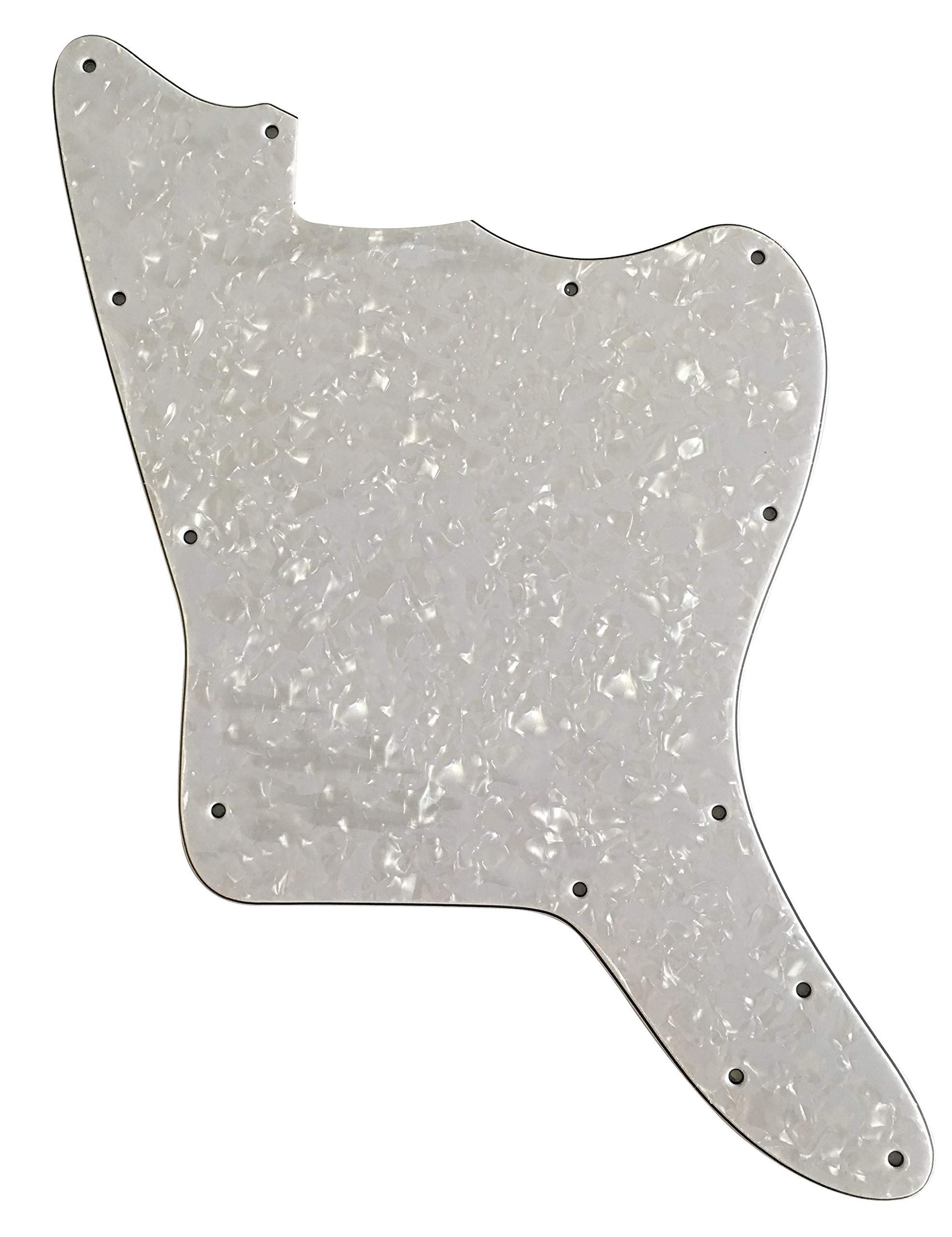 Custom Guitar Pickguard For Japan Jazzmaster Blank Style (4 Ply White Pearl)