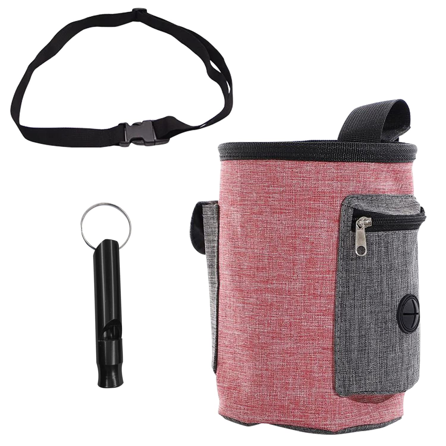 Sacchetto Addestramento Cani In Silicone Con Chiusura Magnetica - Portatile Con Clip E Fischietto - Foto 2