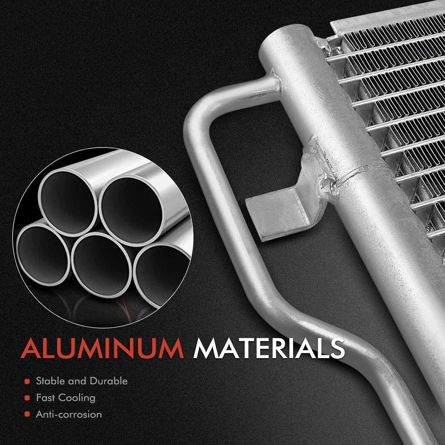 A-Premium Air Conditioning A/C Condenser Compatible with 2005-2012 Toyota Tacoma 2.7L 4.0L, Replace# 8846004210