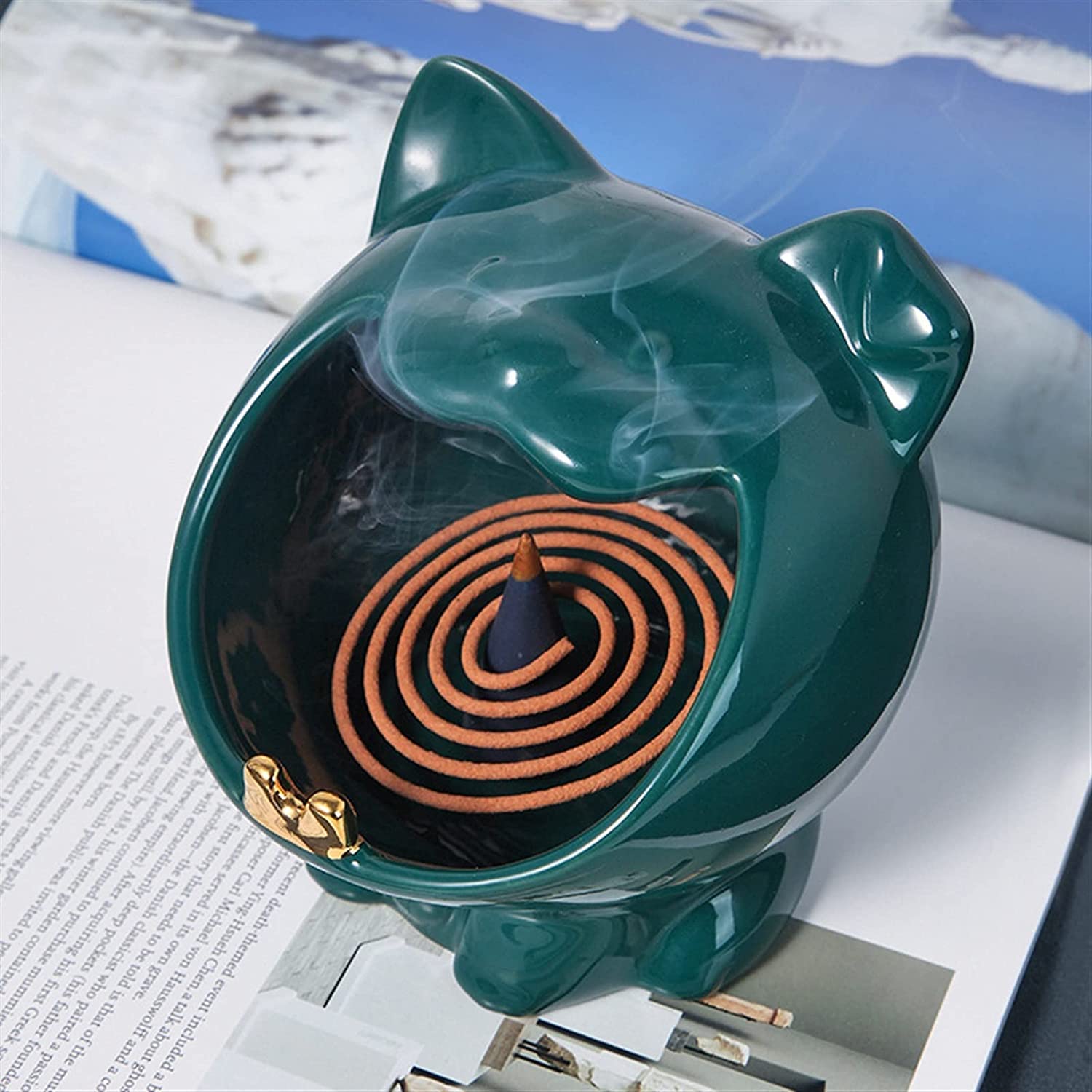 Posacenere senza fumo per sigarette Posacenere da interno per sigarette Posacenere da esterno in ceramica da esterno Set posacenere da 3 pezzi per la casa