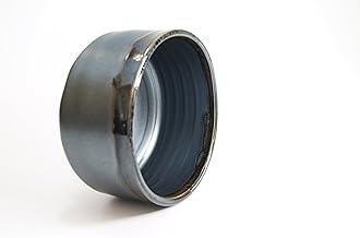 Mino Ware Japanese Handcrafted Matcha Tea Bowl Black, Matcha Tea Cup Ceremony, Authentic Pottery, Kuro Oribe Chawan