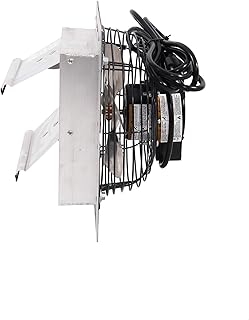 Fanpac S8V - Ventilador de escape de velocidad variable montado en la pared, 8 pulgadas, gris