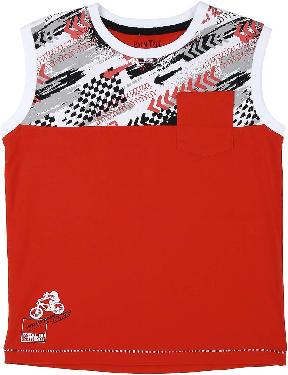 Baby Boy's Regular fit Plain Undershirt (131246518647 C457_Red_12M)