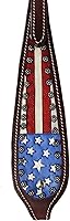 Vista 3 de Tahoe Western Patriotic American Flag Draft Browband Caballo Caballo con riendas