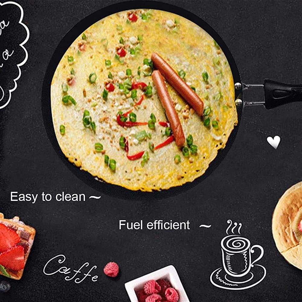 CKKNILV Crepe Pans Pancakes Crepe pan Induction Cooker Thickened Baking Tools Kitchen Accessories Gas Stove Frying Surface Flat Base Pancake Pan Briing Pans Frying pan for Crepes