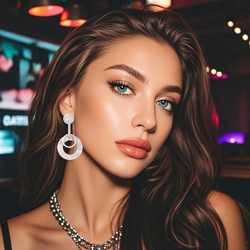 Miniatura 4 de Aretes de neón para mujer, disfraces de Halloween de los años 80 y 90, trajes de los años 90 para mujer, joyería de neón retro, accesorios de fiesta