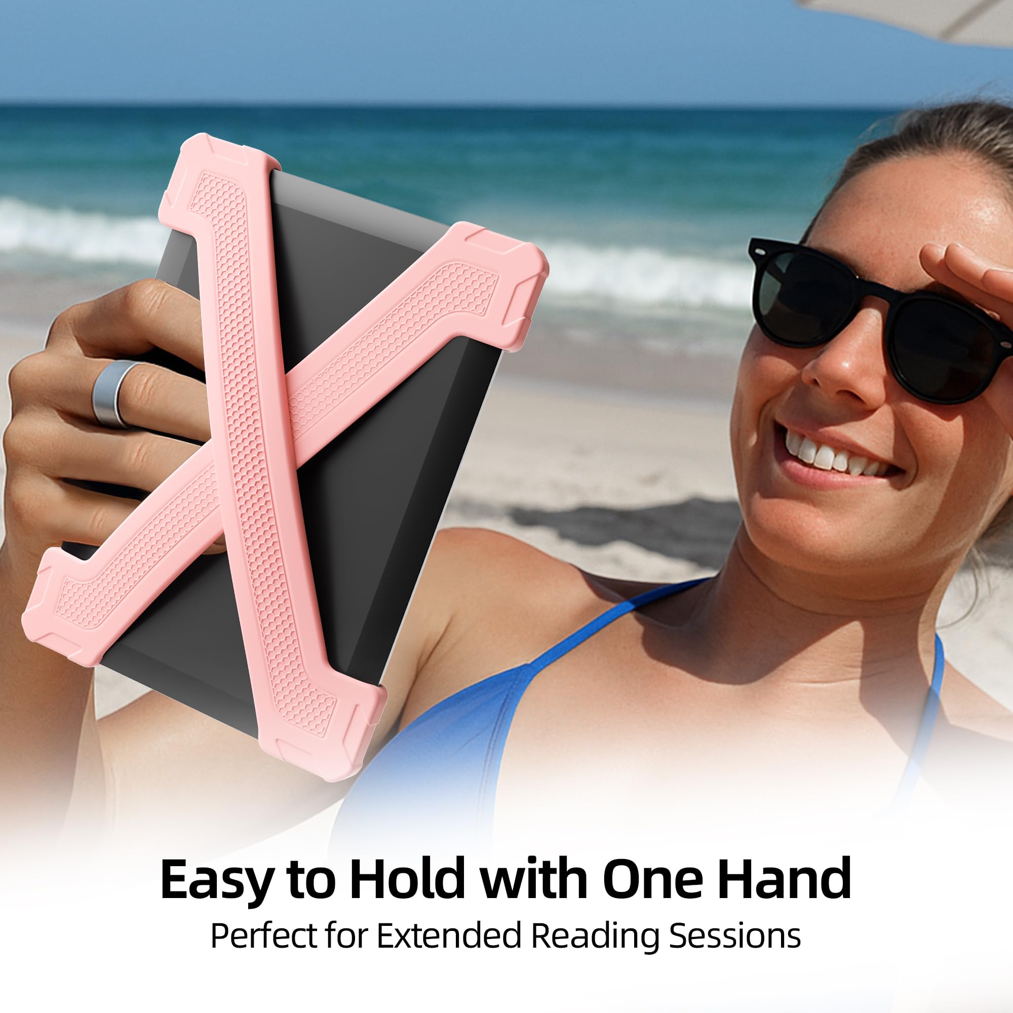 ELETIUO Handschlaufe Für Kindle & E-Reader – 2 Stück, Silikon, Rutschfest, Für 6 Zoll Geräte