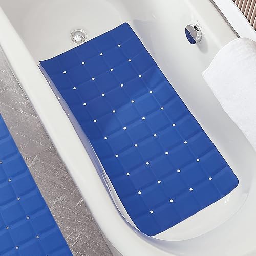 Miniatura 3 de Tapete plegable de silicona para bañera tapete de baño de seguridad resistente de tamaño jumbo para bañera sin ventosas, tapete antideslizante para
