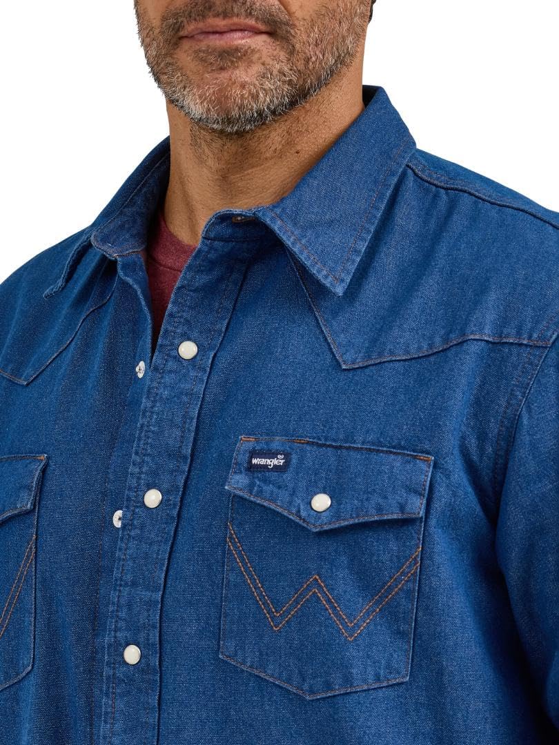 Wrangler Men's Rawhide Flannel Lined Workshirt - Image 4