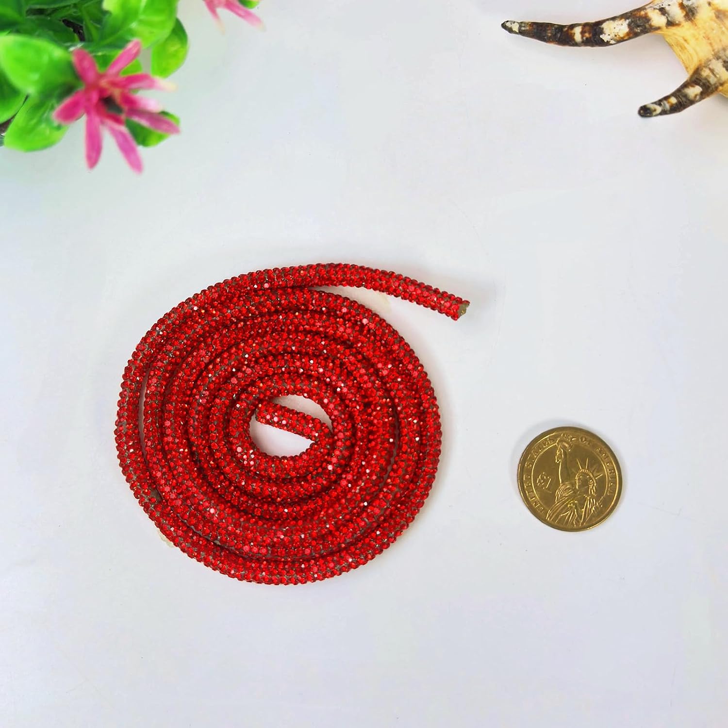 6mm Rhinestone Glitter Round Rope, 5 yardsCrystal Hoodie String Mixed Colors – Sparkly Cord for DIY Sneakers, Sweaters, Sweatpants Decoration, Shoes Lace, Jewelry Making Supplies