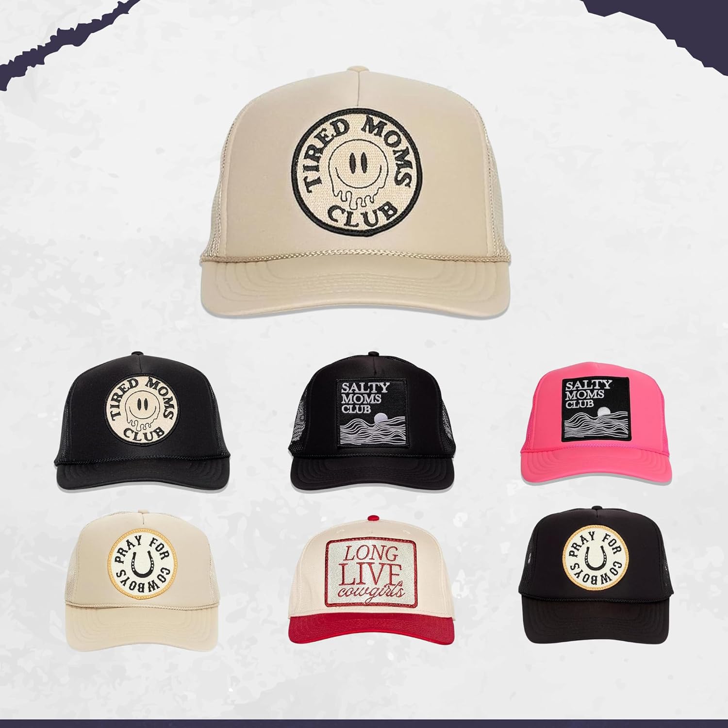 Friday Feelin' Trucker Hat Women Baseball Cap Western Adjustable American Trucker Hats Fitted Mom Cap All Occasion- One Size