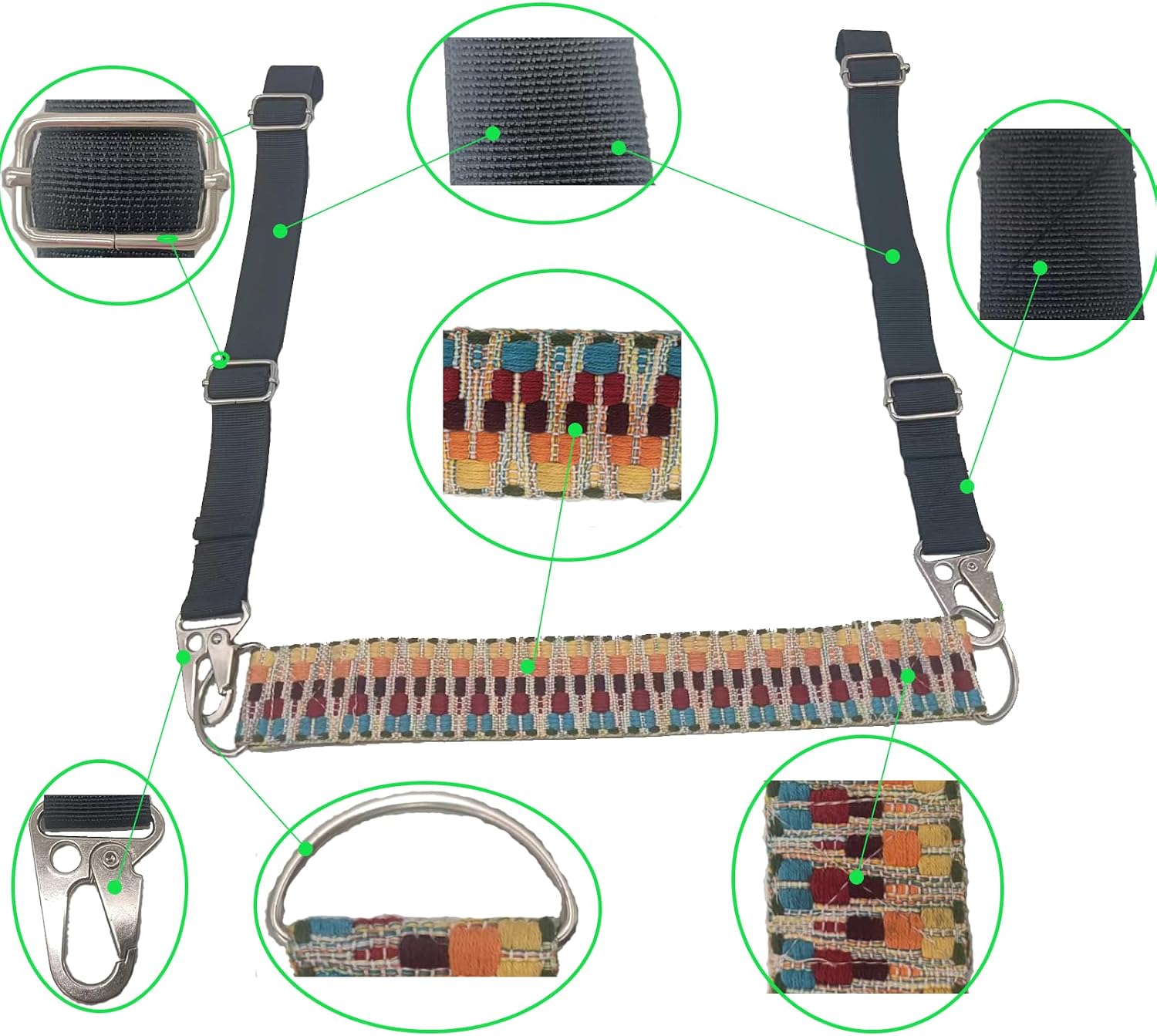 Wheelchair Foot Sling for Footrest Replacement Easy to Adjust Strap, Adjustable Foot Rest Strap, Wheel Walker Accessories Straps, Disabled, Pregnant Women, Injured Patients