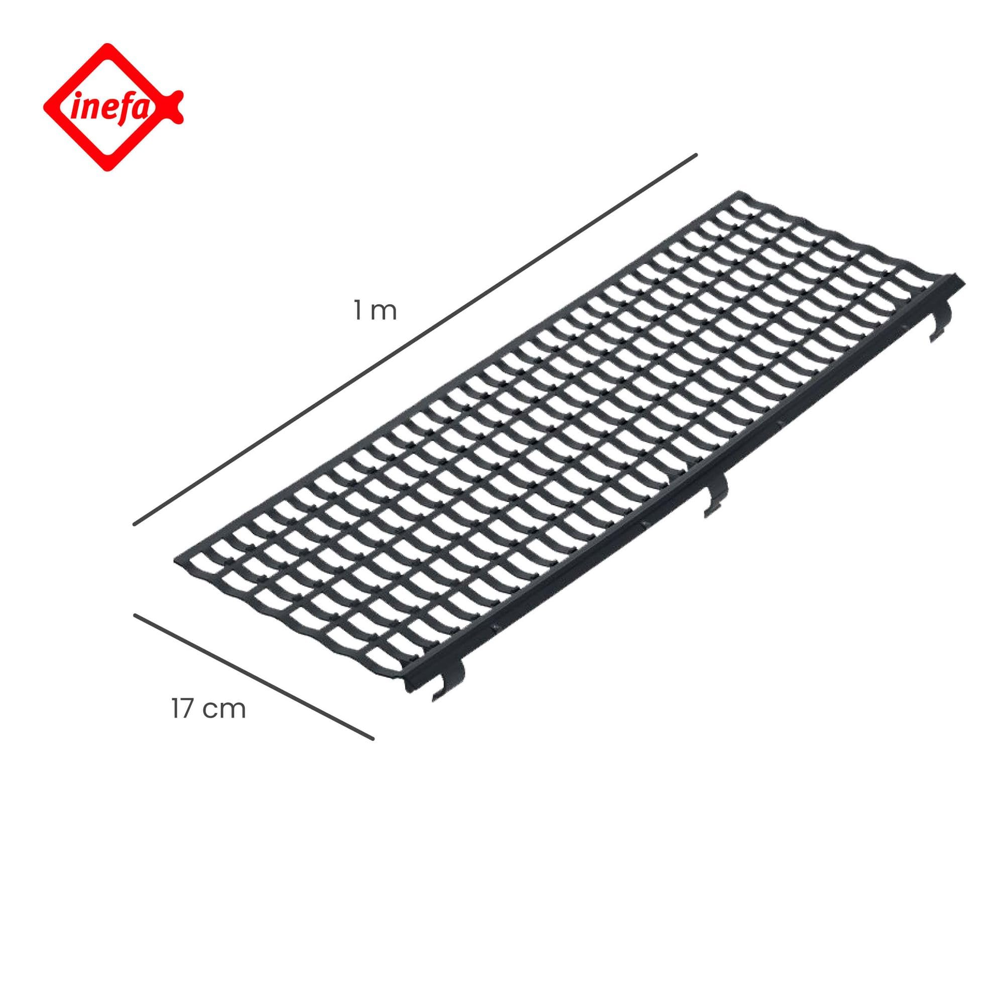 INEFA listwa ochronna na rynnę Ø 100-160mm 100cm, czarna Ochrona rynny, osłona rynny, Made in Germany